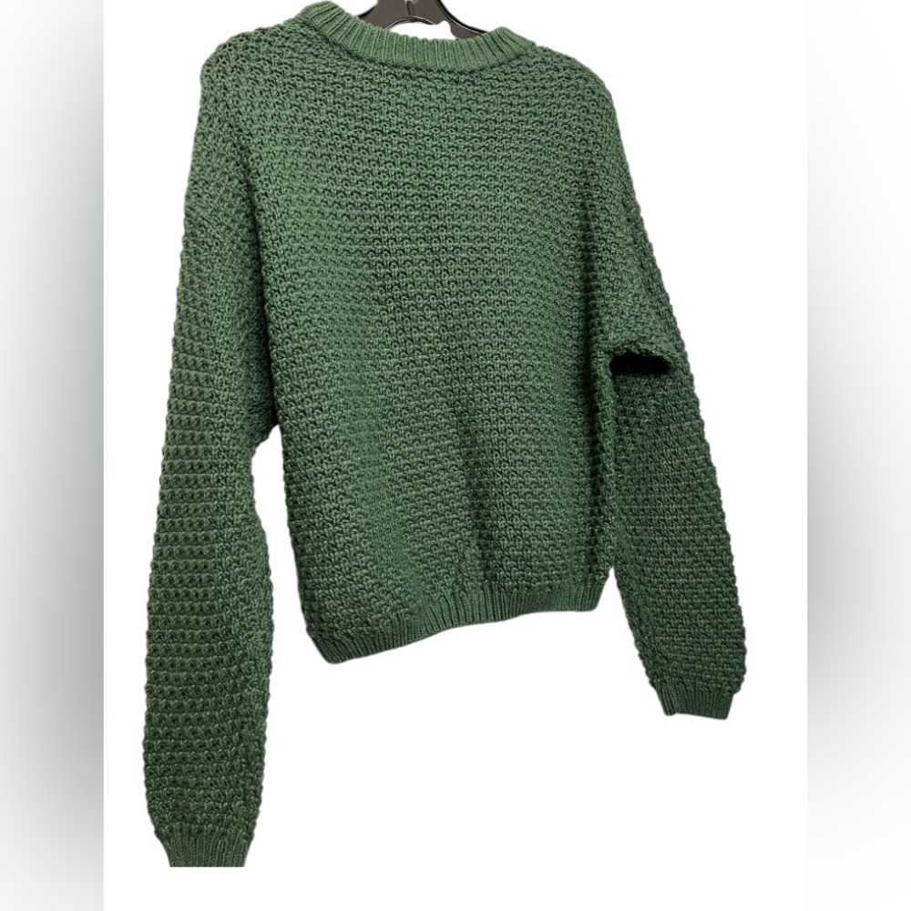 Universal Thread Textured Knit Green Crewneck Pul… - image 5